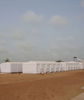 Εγκατάσταση καμπίνες αρθρωτής διαχείρισης που ολοκληρώθηκαν στη Σενεγάλη