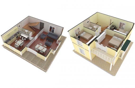Προκατασκευασμένο Σπίτι 124 m²