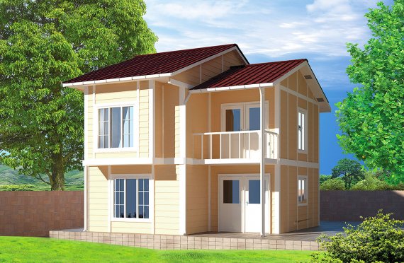 Προκατασκευασμένο σπίτι 91 m²