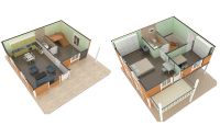 112 m² Προκατασκευασμένες Κατοικίας