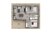 49 m² Προκατασκευασμένες Κατοικίας