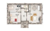 71 m² Προκατασκευασμένες Κατοικίας
