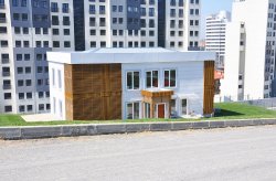 Πολυτελές Προκατασκευασμένο Γραφείο Πωλήσεων για το Bosphorus City Project